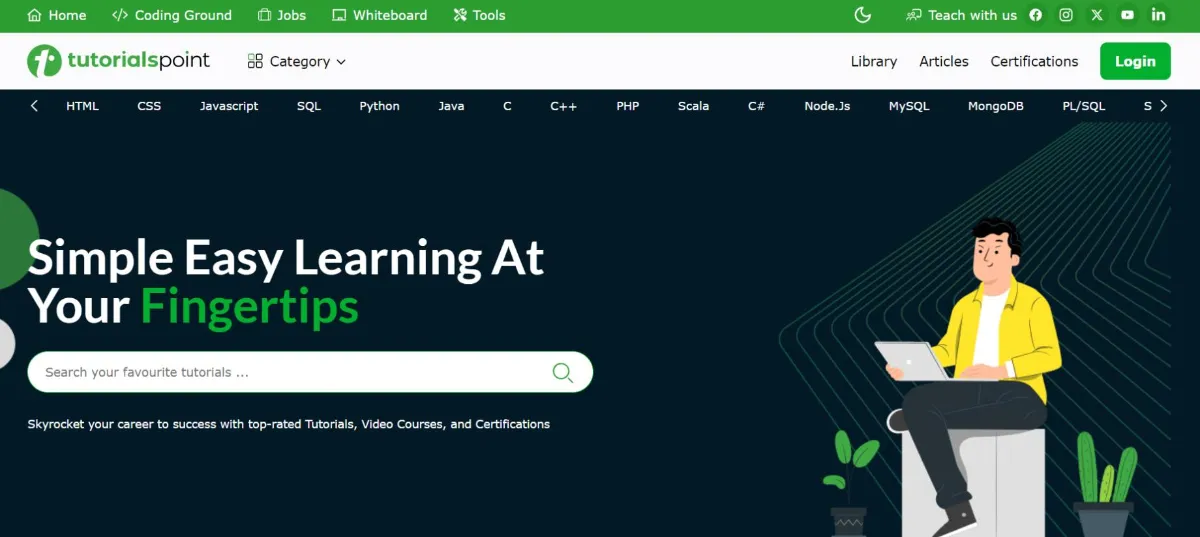 عکس صفحه اول سایت CareerFoundry